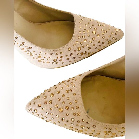 Call it Spring nude suede pointed Court heels size 4 - Picture 3 of 5